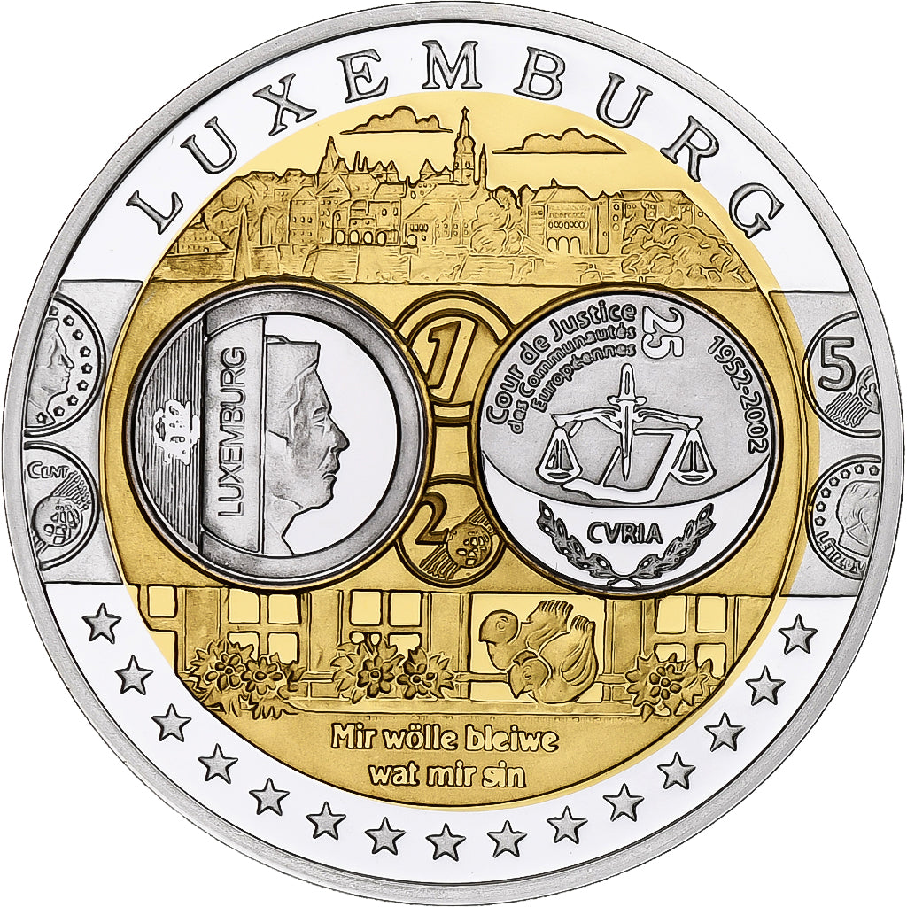 Luxembourg, Medal, Euro, Europa, MS(65-70), Silver