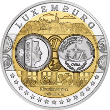 Luxembourg, Medal, Euro, Europa, MS(65-70), Silver