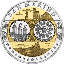 San Marino, Medal, Euro, Europa, Politics, MS(65-70), Silver