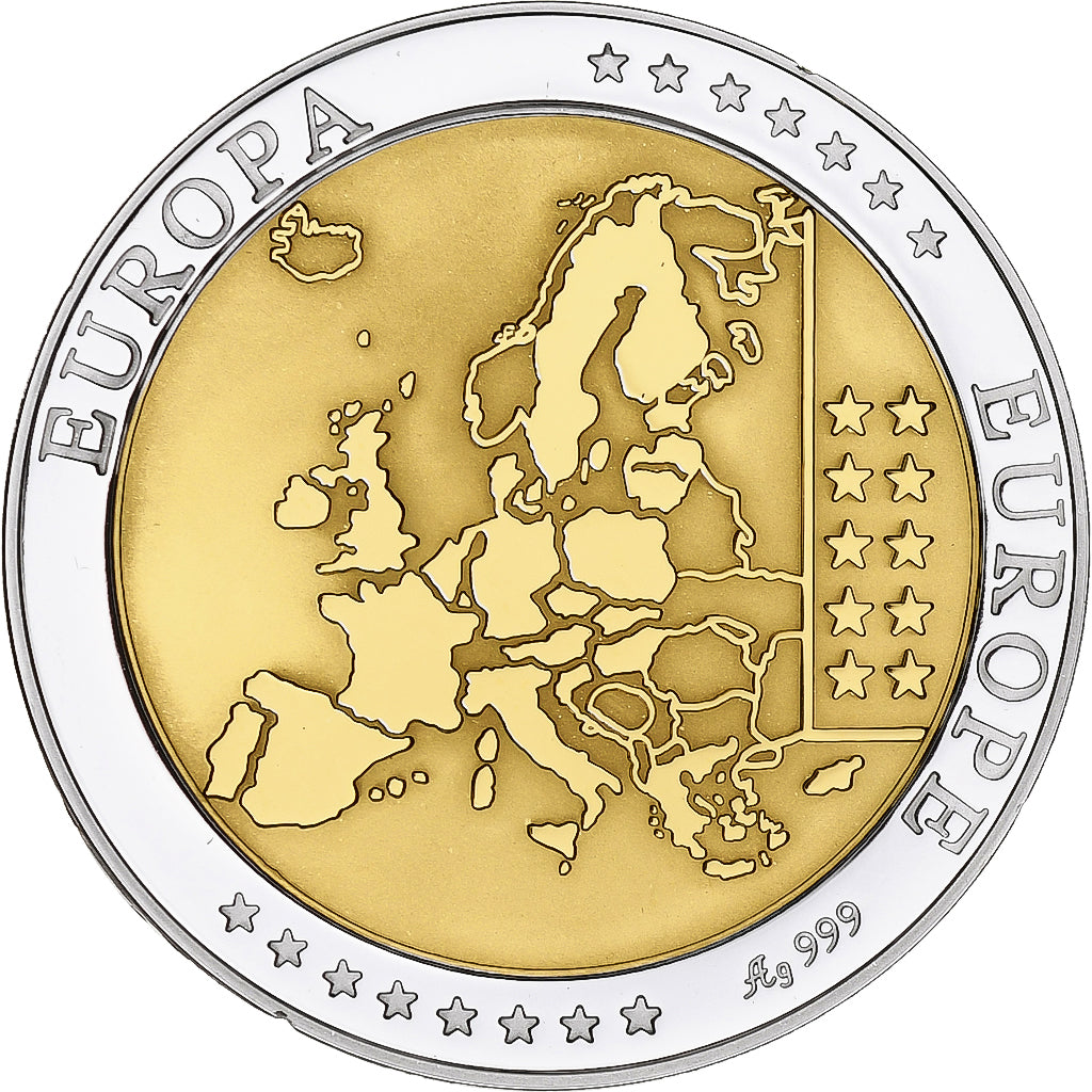 San Marino, Medal, Euro, Europa, Politics, MS(65-70), Silver
