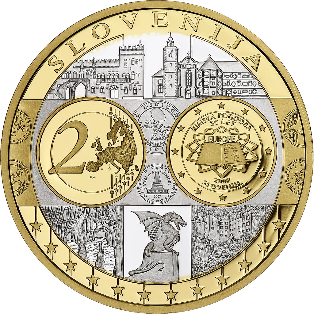 Slovénie, Médaille, Argent, FDC
