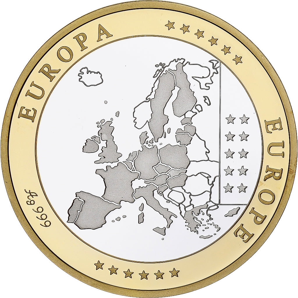 Irlande, Médaille, Euro, Europa, Politics, FDC, FDC, Argent