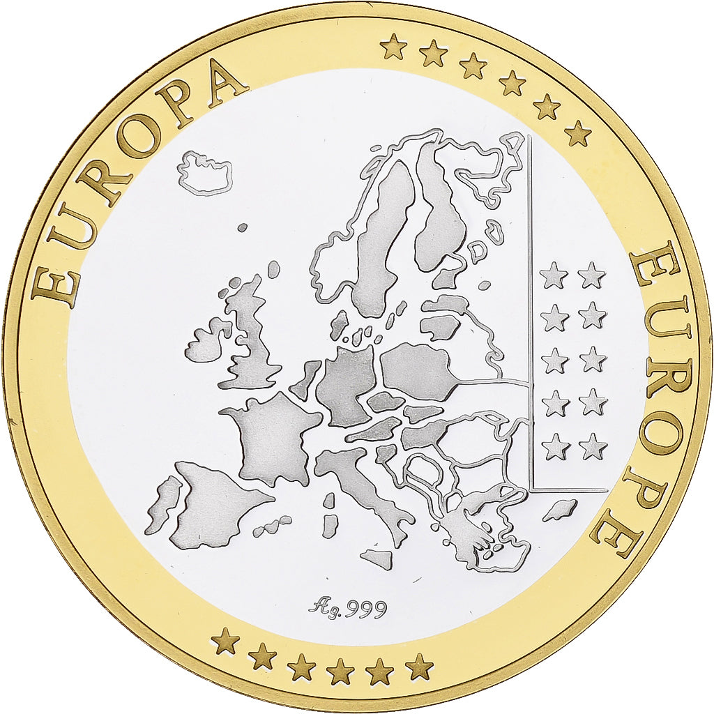 Belgium, Medal, Euro, Europa, MS(65-70), Silver