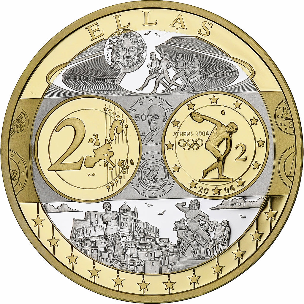 Greece, Medal, L'Europe, Politics, MS(65-70), Silver