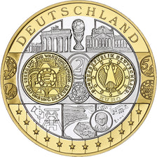 Duitsland, Medaille, Euro, Europa, FDC, Zilver