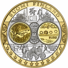 Finlandia, medalla, Euro, Europa, Politics, FDC, FDC, Plata