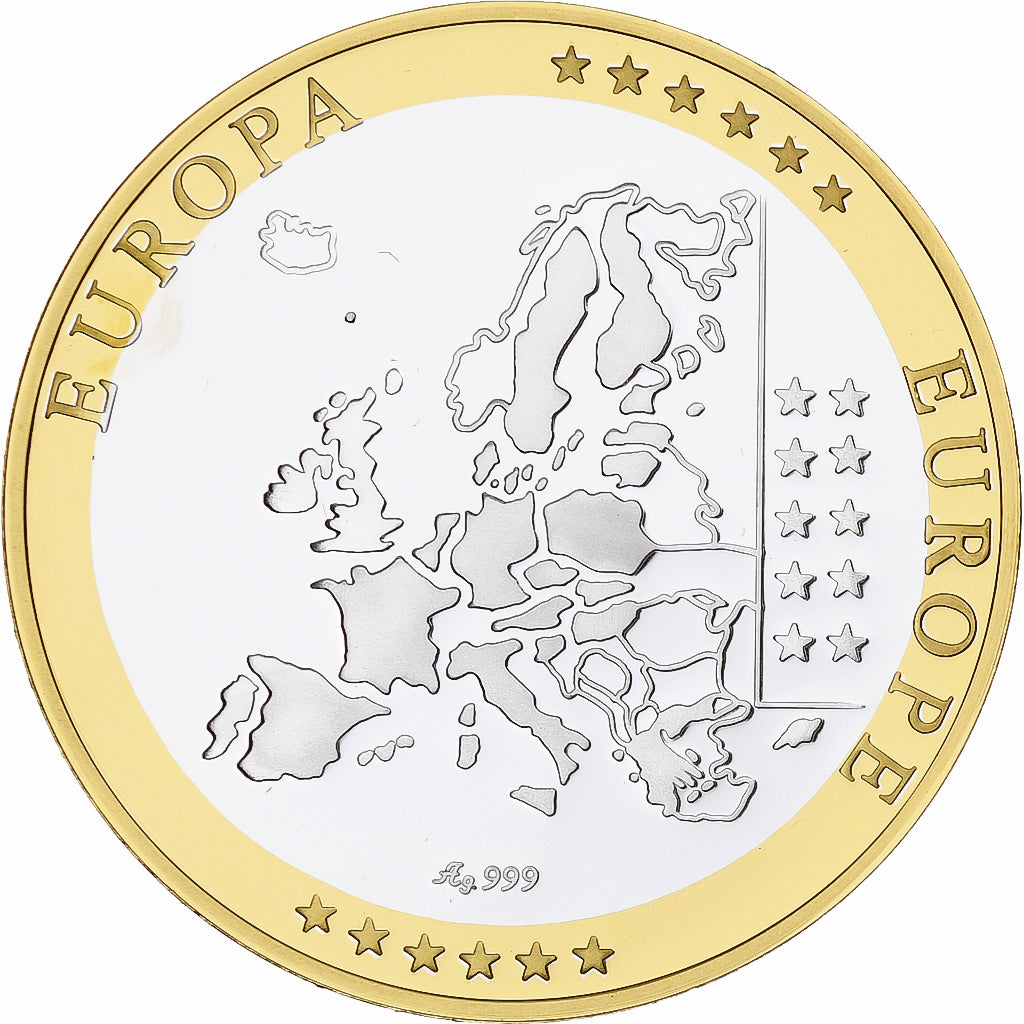 Finland, Medal, Euro, Europa, Politics, FDC, MS(65-70), Silver