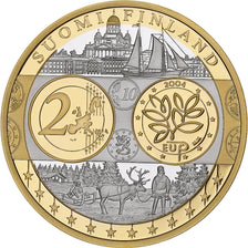 Finland, Medal, Euro, Europa, Politics, FDC, MS(65-70), Silver