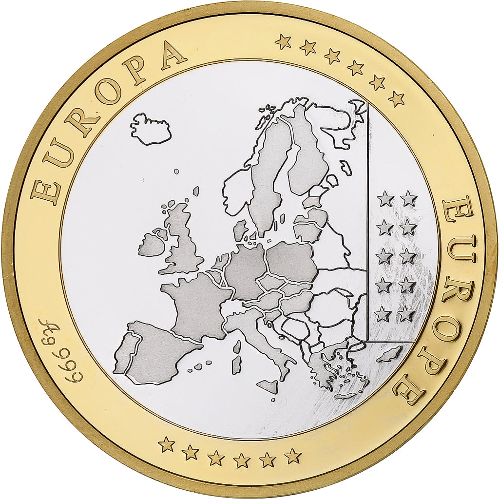 Finland, Medal, Euro, Europa, Politics, FDC, MS(65-70), Silver