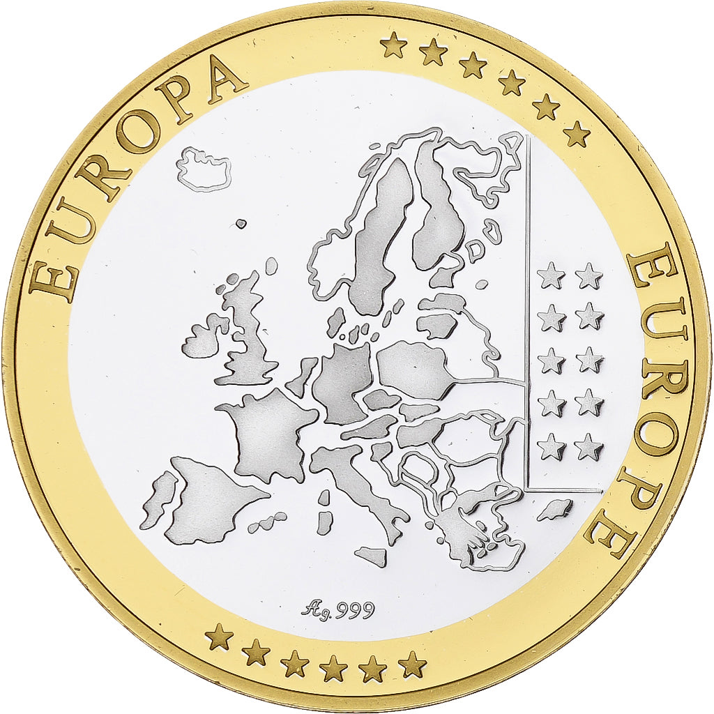 Spain, Medal, Euro, Europa, MS(65-70), Silver