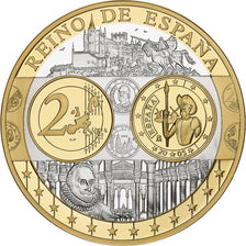 Espanha, medalha, Euro, Europa, MS(65-70), Prata