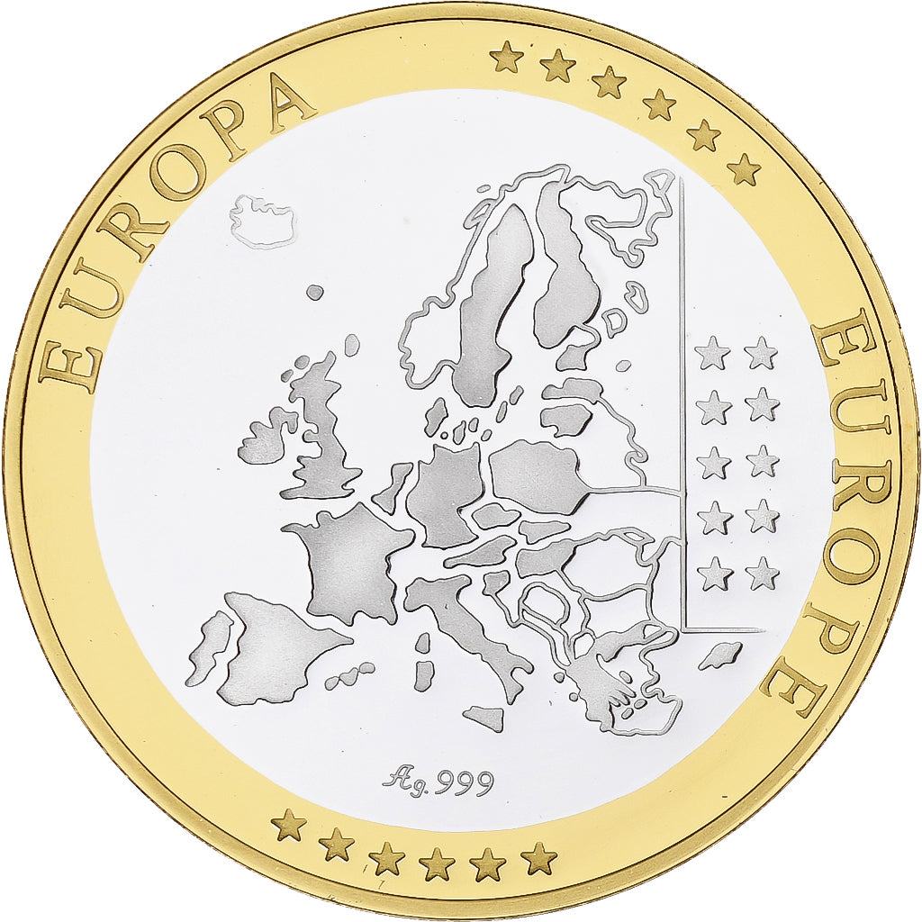San Marino, Medal, Euro, Europa, Politics, MS(65-70), Silver