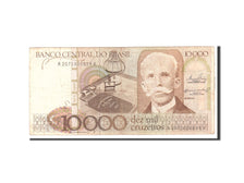 Brasile, 10,000 Cruzeiros, 1984, KM:203a, Undated, MB