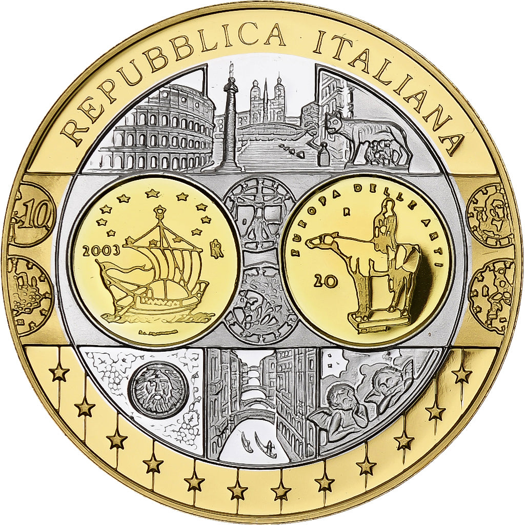 Italy, Medal, L'Europe, L'Italie, MS(65-70), Silver