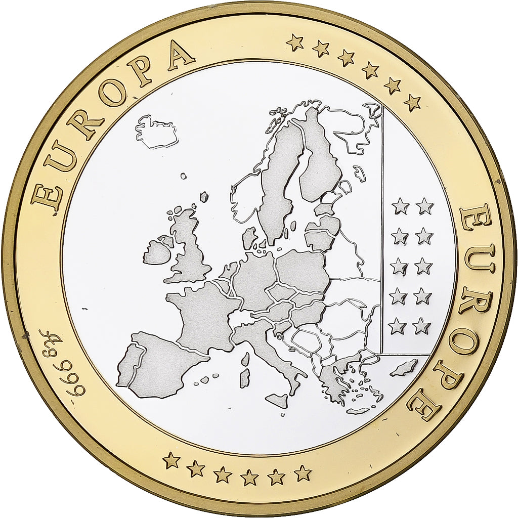 Cyprus, Medal, Euro, Europa, Politics, MS(65-70), Silver