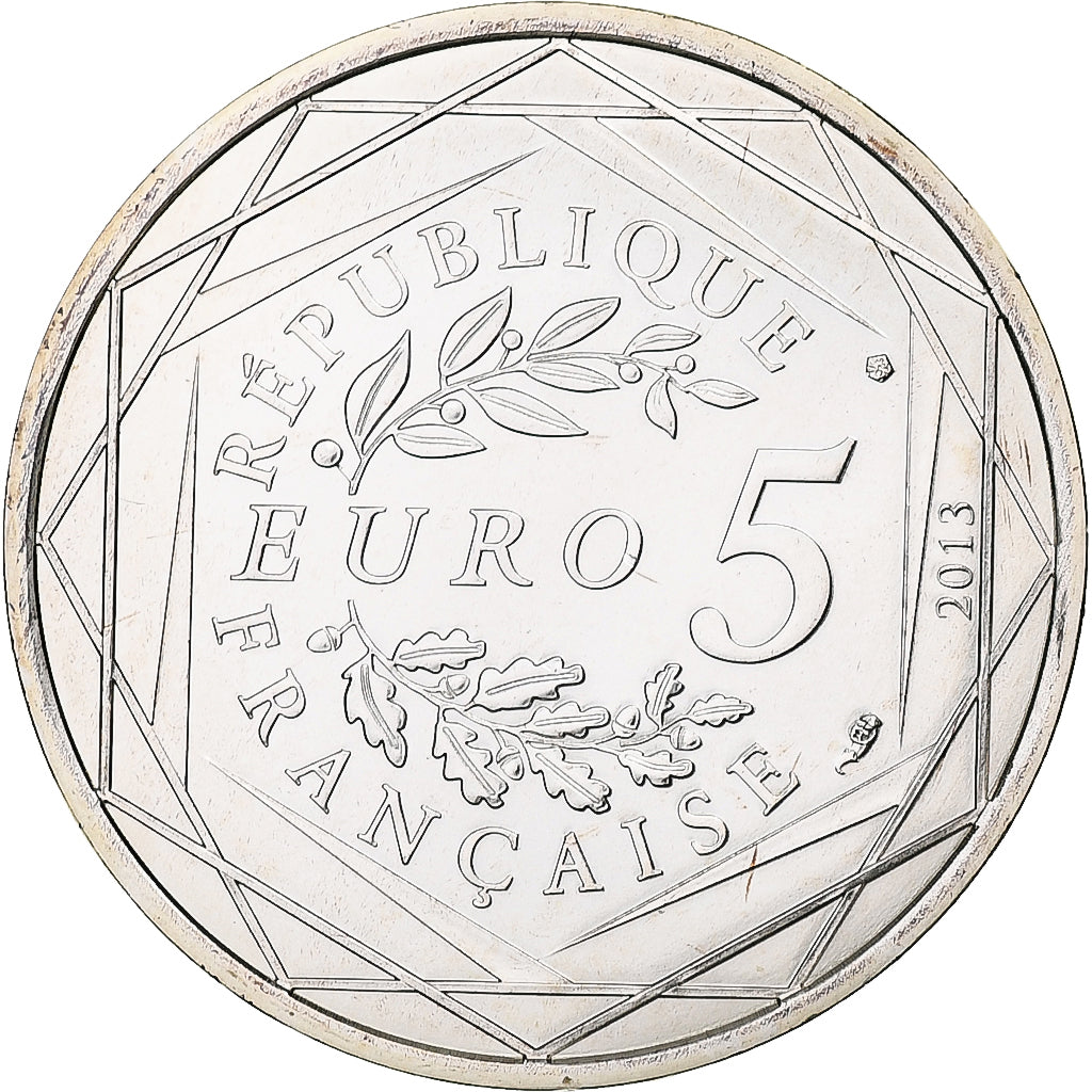 France, 5 Euro, 2013, Egalité, MS(65-70), Silver, Gadoury:EU646