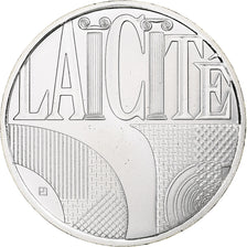 France, 25 Euro, Laicité, 2013, Paris, MS(65-70), Silver