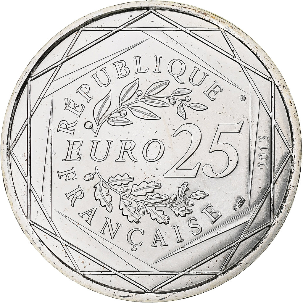 France, 25 Euro, Laicité, 2013, Paris, MS(65-70), Silver