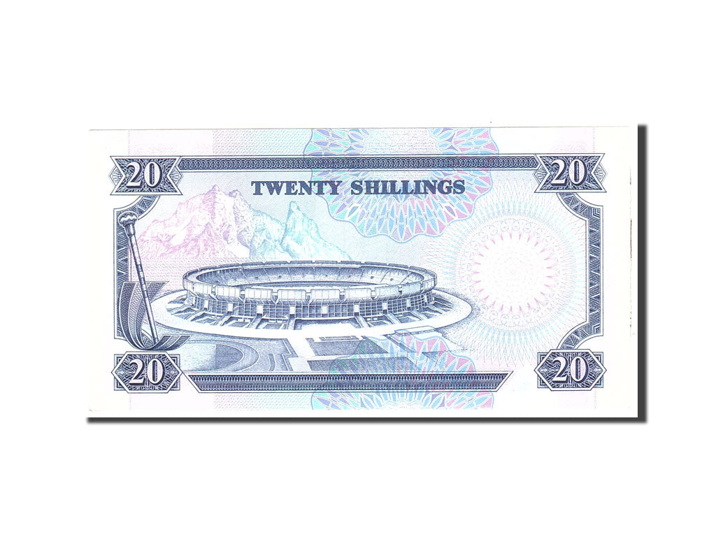 Banknote, Kenya, 20 Shillings, 1988, Undated, KM:25e, UNC(65-70)