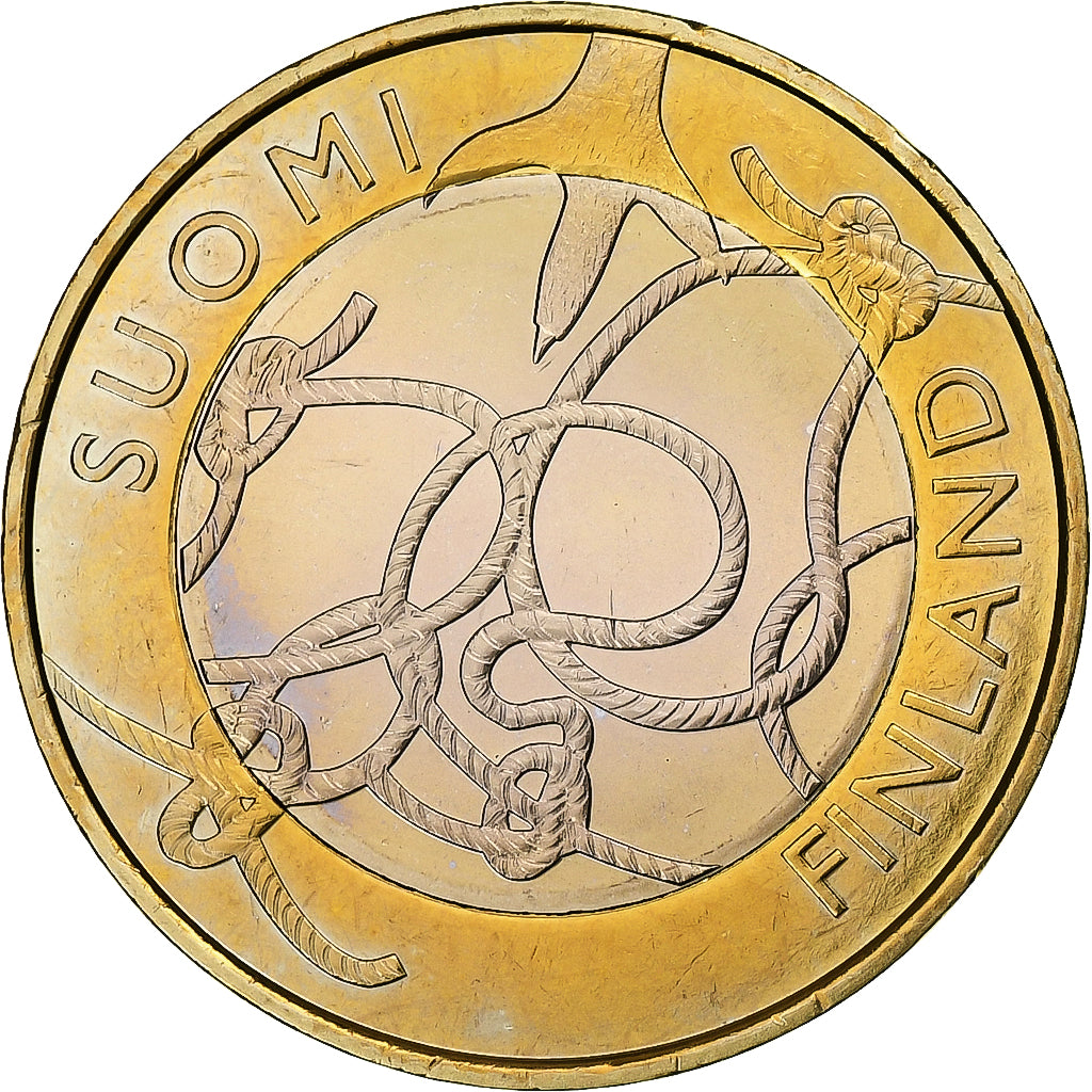 Finlandia, 5 Euro, Provinces - Tavastia, 2011, Vantaa, SPL, Bi-metallico, KM:161