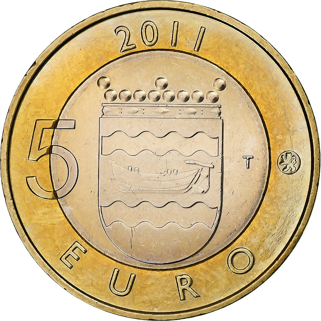 Finlande, 5 Euro, Provinces - Uusimaa, 2011, Vantaa, SUP+, Bimétallique, KM:160