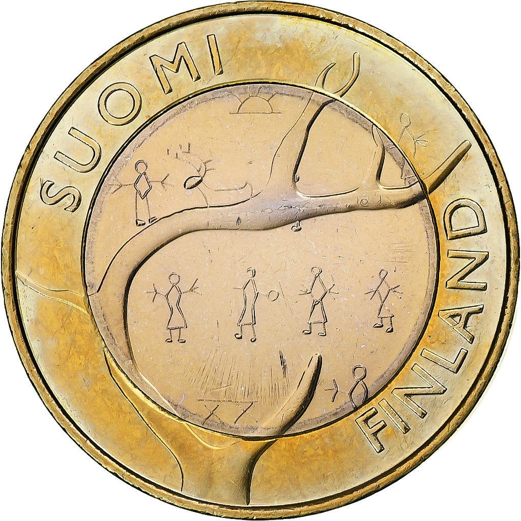 Finlande, 5 Euro, Province de Laponie, 2011, Vantaa, SUP, Bimétallique, KM:170
