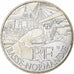 France, 10 Euro, 2011, Paris, Basse-Normandie, MS(63), Silver, KM:1729