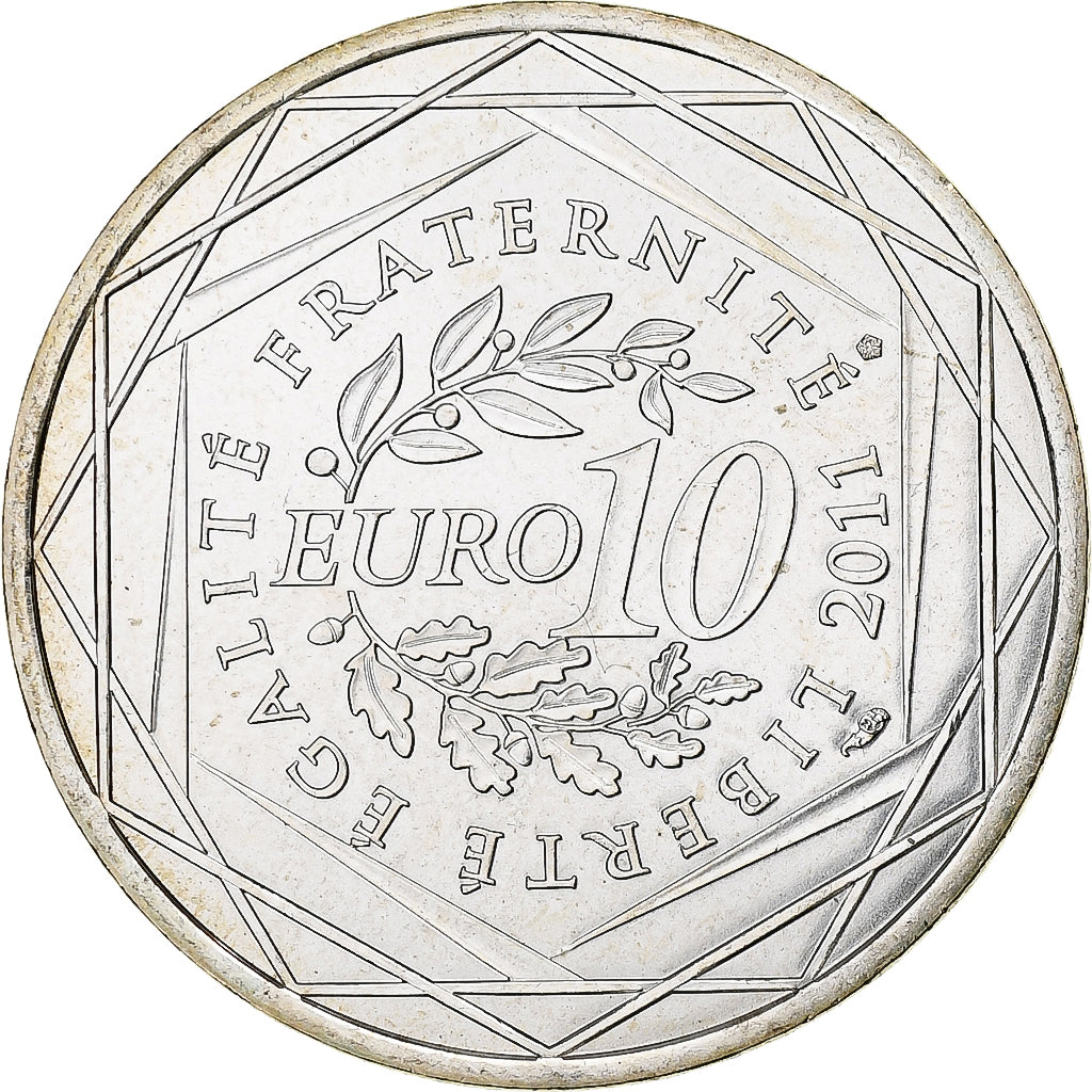 France, 10 Euro, Monnaie de Paris, Ile De France, 2011, Paris, Silver, MS(63)