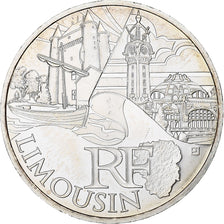 France, 10 Euro, 2011, Paris, Limousin, MS(63), Silver, KM:1742