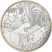 France, 10 Euro, 2011, Paris, Bourgogne, MS(64), Silver, KM:1731