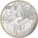 France, 10 Euro, 2011, Paris, Bourgogne, MS(64), Silver, KM:1731