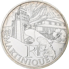 France, 10 Euro, Martinique, 2011, Paris, MS(64), Silver, KM:1744