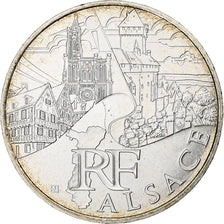 France, 10 Euro, Alsace, 2011, Paris, MS(64), Silver, KM:1734