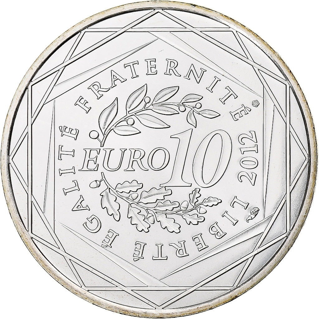 Francia, 10 Euro, Guyane, 2012, Paris, SPL, Argento, KM:1872