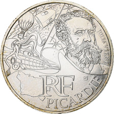 Francja, 10 Euro, Picardie, 2012, Paris, MS(63), Srebro, Gadoury:EU514, KM:1882