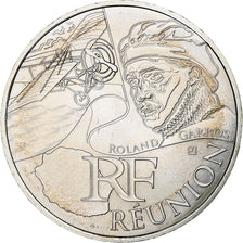 Francja, 10 Euro, Réunion, 2012, Paris, MS(63), Srebro, Gadoury:EU514, KM:1885