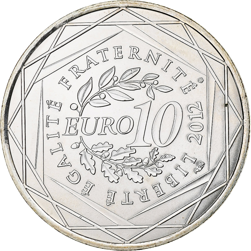 France, 10 Euro, Bretagne, 2012, Paris, MS(63), Silver, Gadoury:EU514, KM:1866