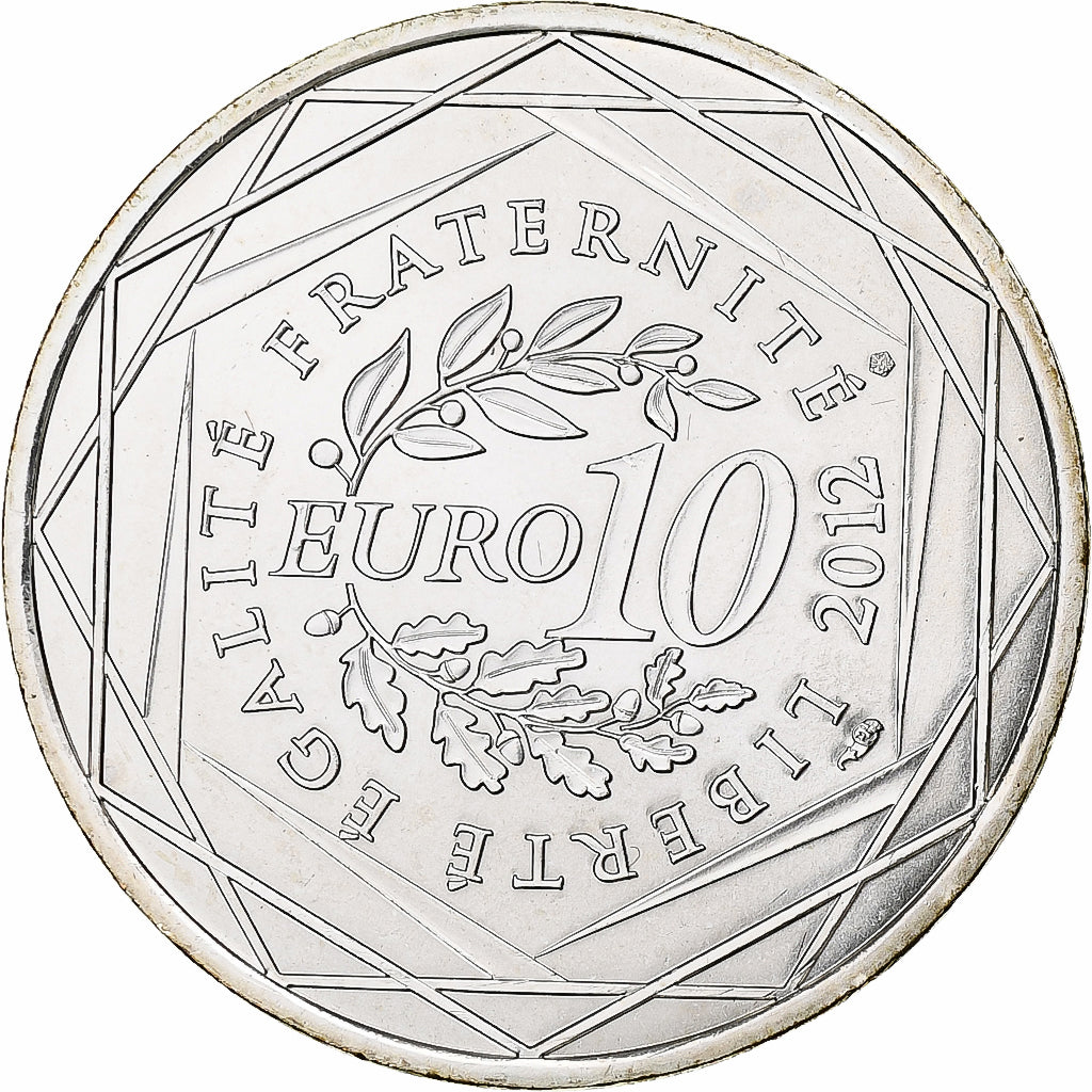 France, 10 Euro, Alsace, 2012, Paris, MS(63), Silver, Gadoury:EU514, KM:1870