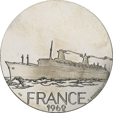 Frankrijk, Medaille, Compagnie Générale Transatlantique, France, Shipping, C.