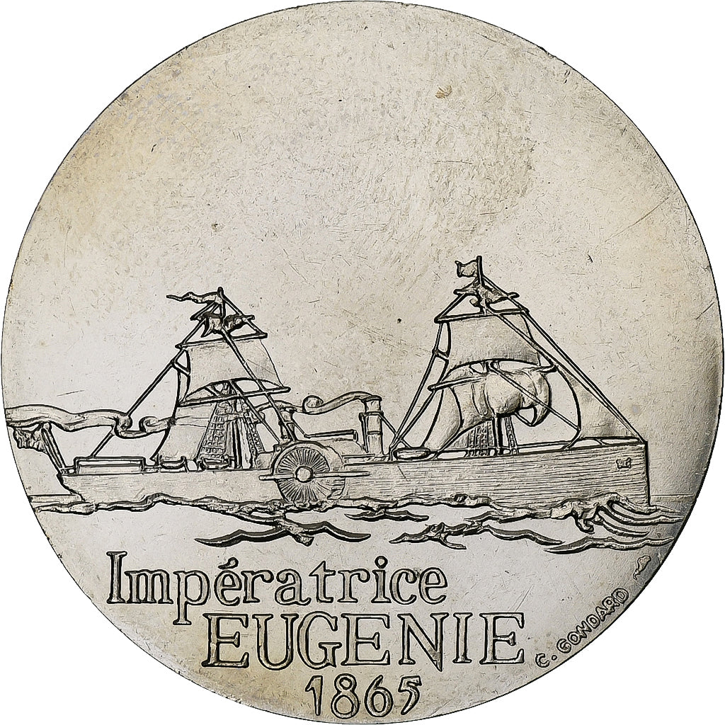 France, Medal, Les Grands Transatlantiques, Impératrice Eugénie, C. Gondard