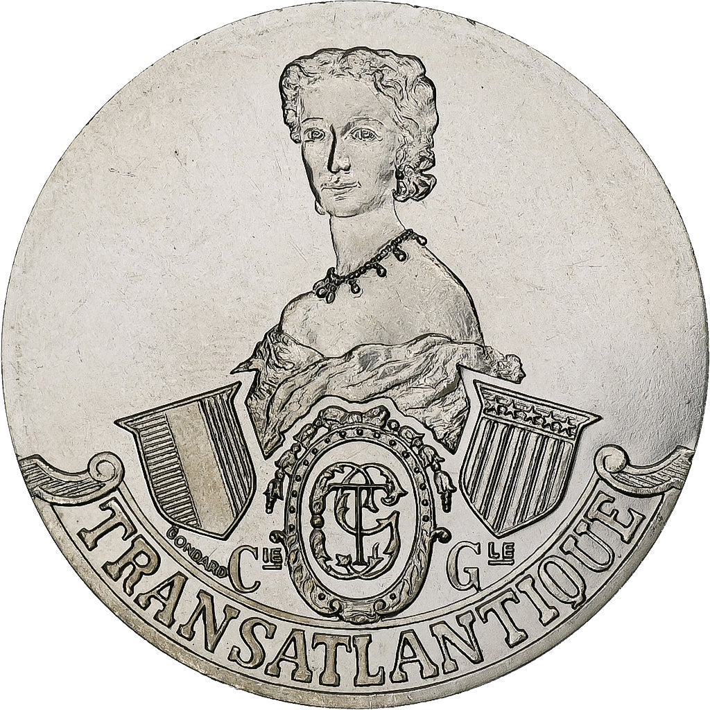 France, Medal, Les Grands Transatlantiques, Impératrice Eugénie, C. Gondard