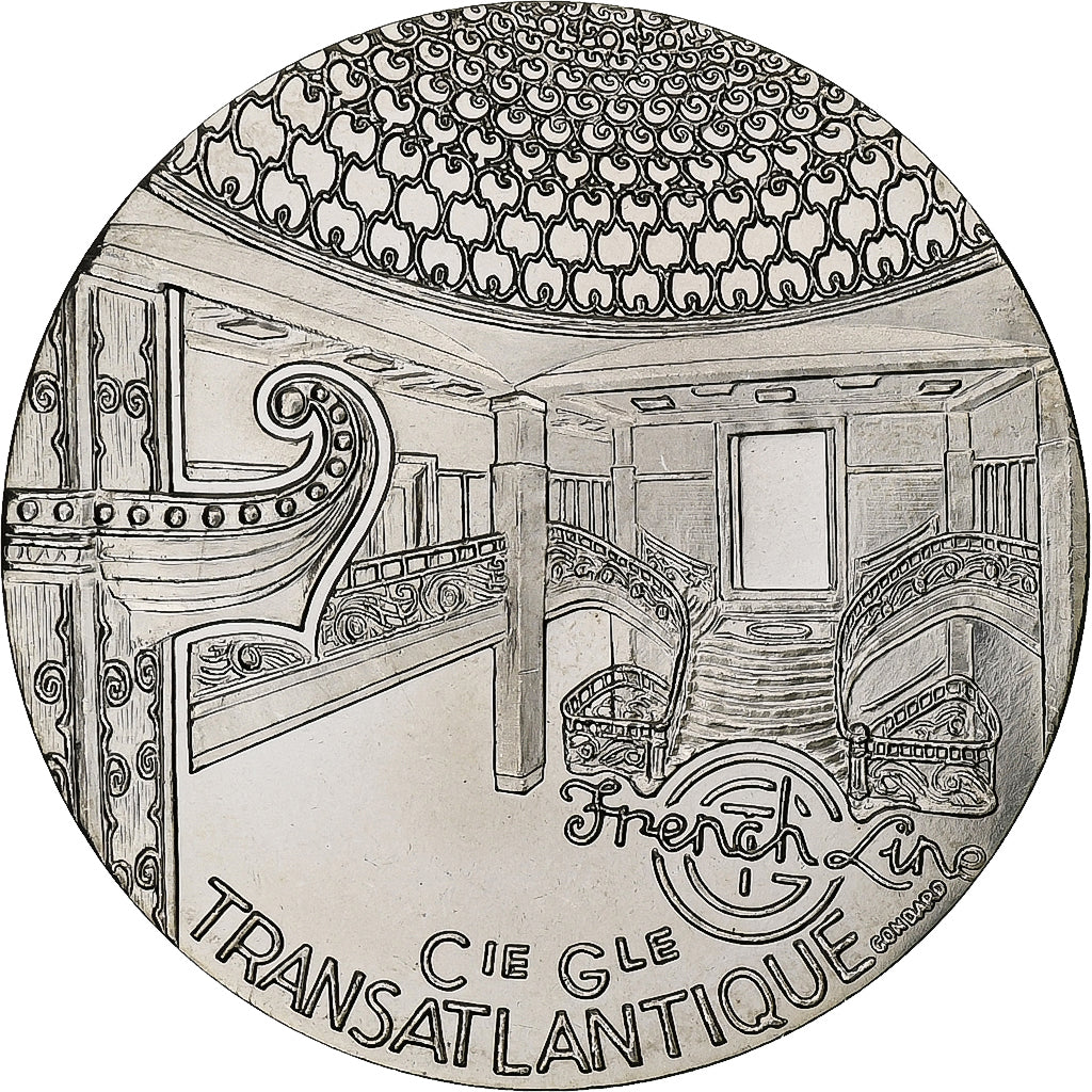 Frankrijk, Medaille, Les Grands Transatlantiques, Paris, Shipping, C. Gondard
