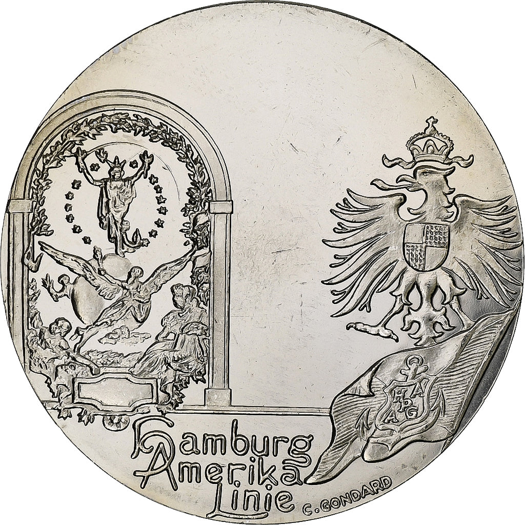 France, Médaille, Les Grands Transatlantiques, Deutschland, C. Gondard, SPL