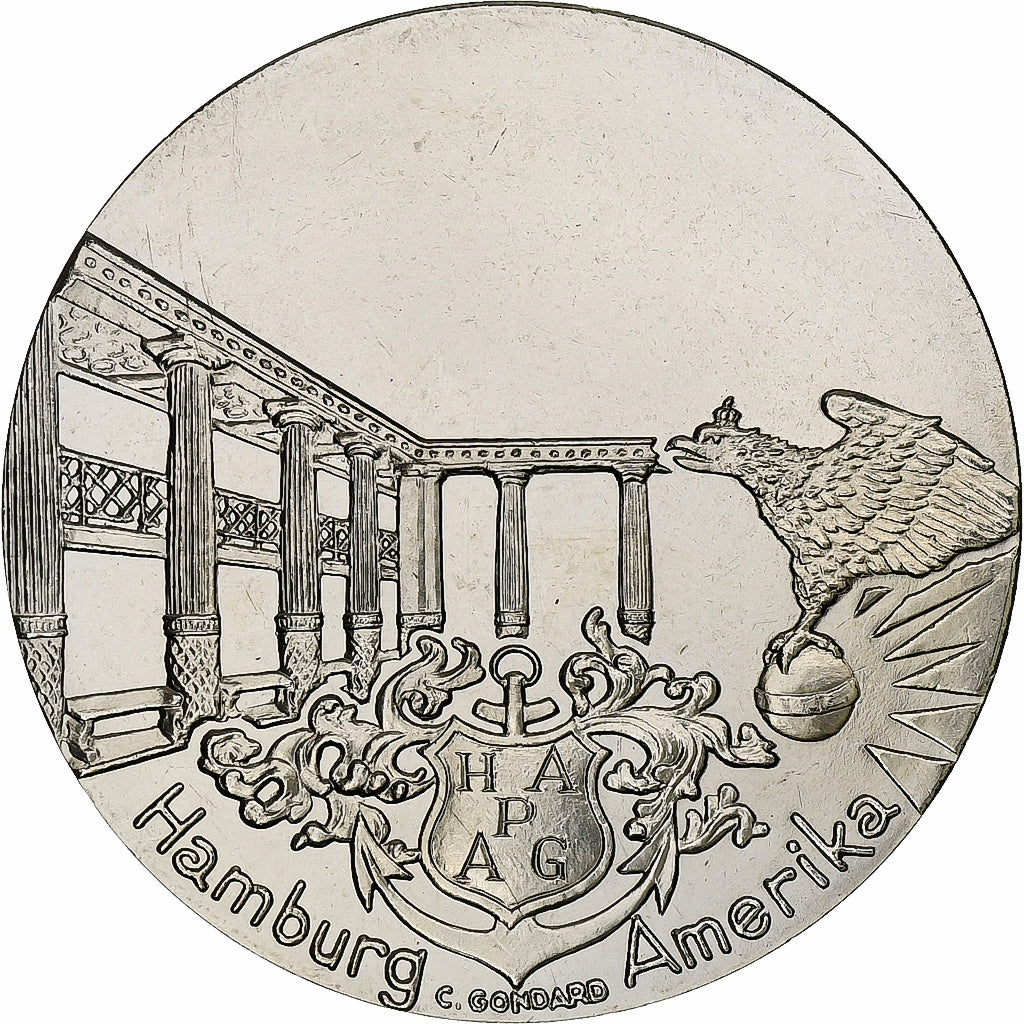 Frankrijk, Medaille, Les Grands Transatlantiques, Imperator, C. Gondard, UNC-