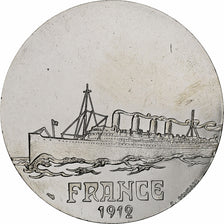 França, medalha, Les Grands Transatlantiques, France, 1912, MS(64)