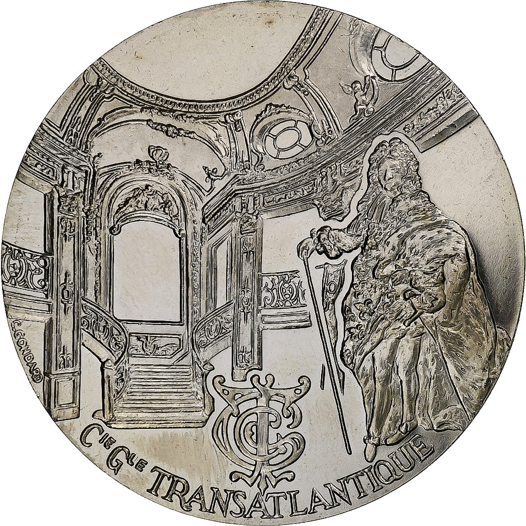 França, medalha, Les Grands Transatlantiques, France, 1912, MS(64)