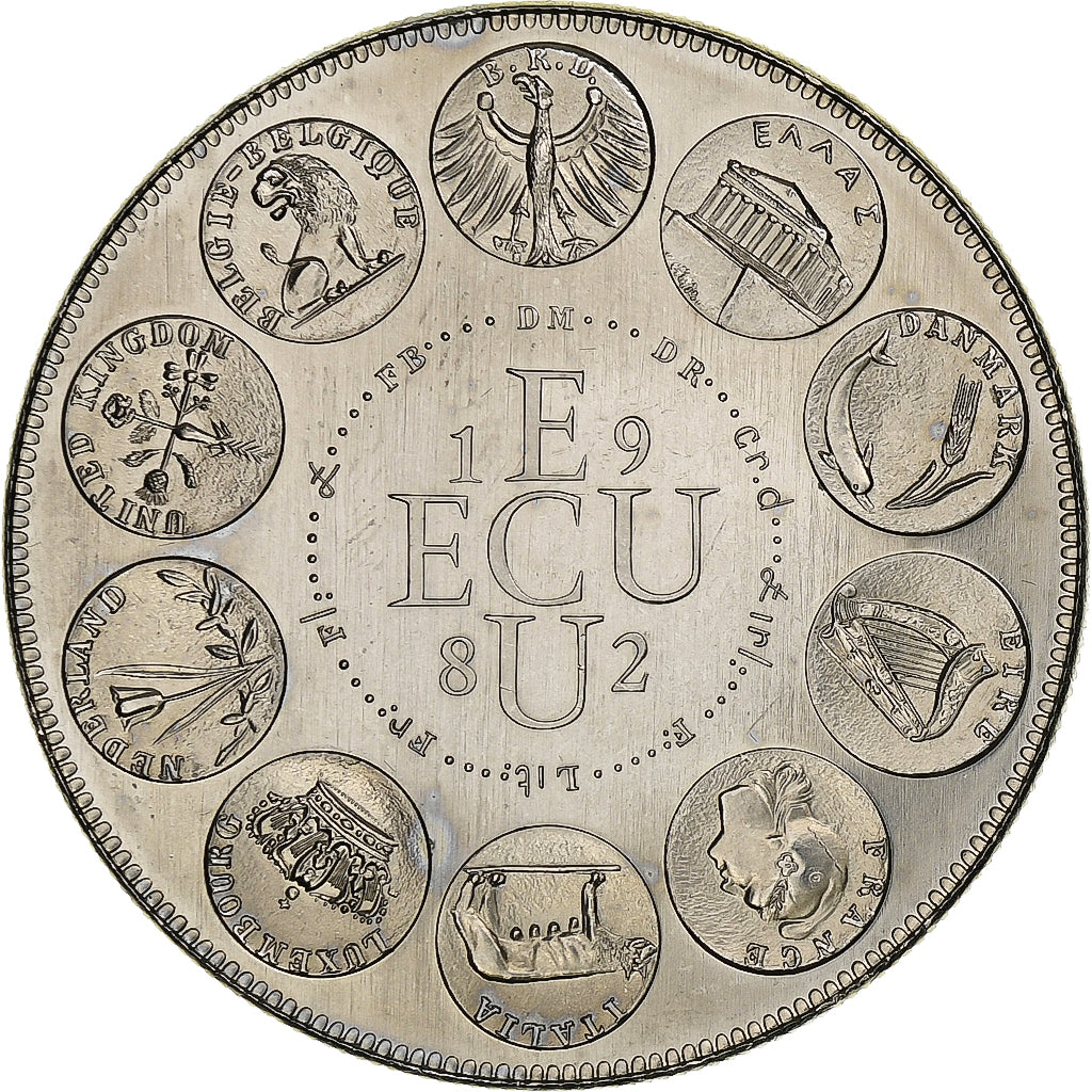 Francja, medal, Ecu Europa, Europe Assise, 1982, Rodier, MS(65-70)