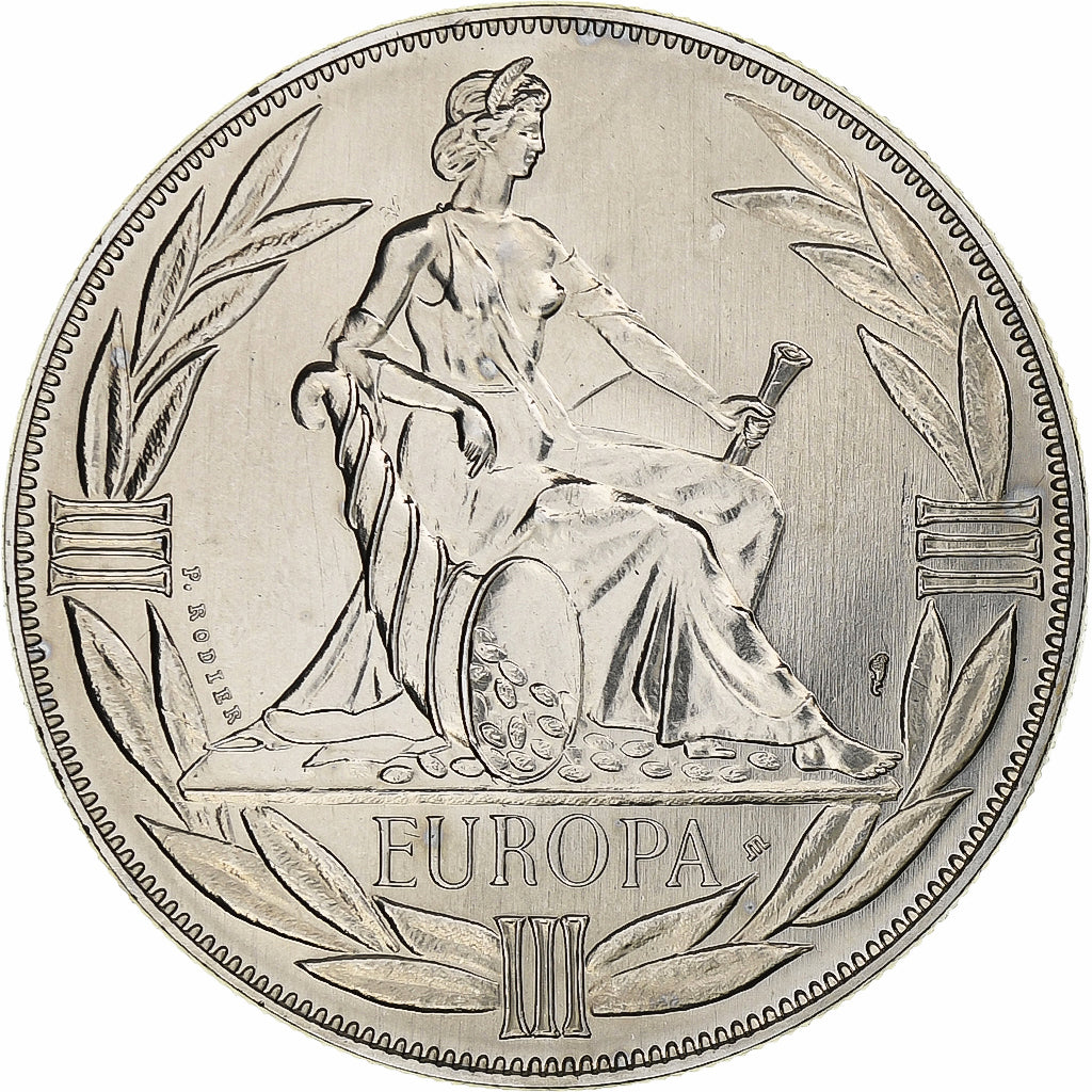 Francja, medal, Ecu Europa, Europe Assise, 1982, Rodier, MS(65-70)