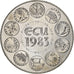 France, Médaille, Ecu Europa, Europe Assise, 1983, Rodier, SPL, Cupro-nickel
