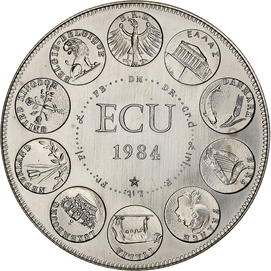 France, Médaille, Ecu Europa, Europe Assise, 1984, Rodier, FDC, Cupro-nickel